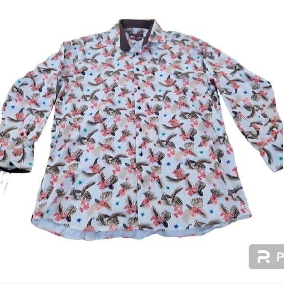 Axxess Palm Leaves Long Sleeve - Picture 2 of 4